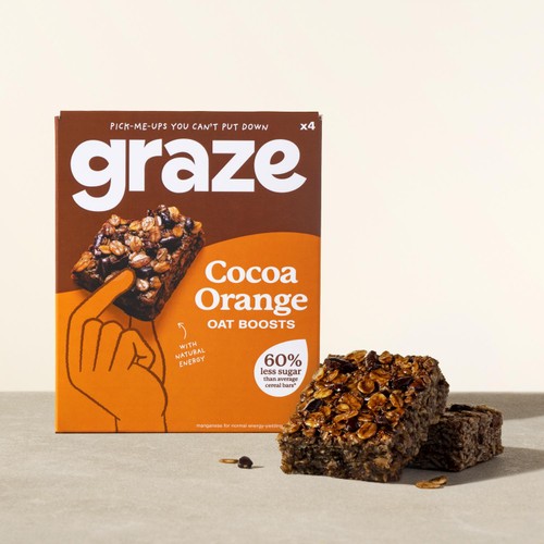Graze Cocoa Orange Oat Boosts Flapjack Snack thumbnail 6