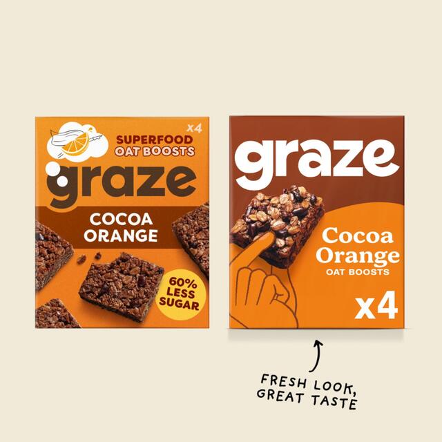 Graze Vegan Cocoa Orange Snack Bars thumbnail 3