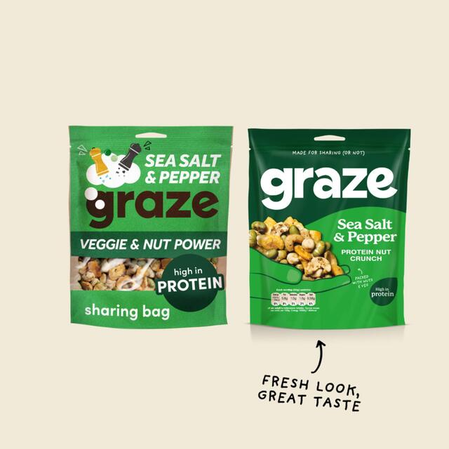 Graze Protein Salt & Pepper Vegan Mixed Nuts Snacks thumbnail 5