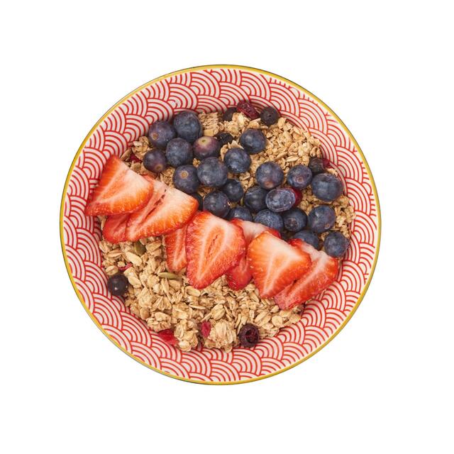 KitchenCraft Blue Arched Pattern Ceramic Bowls thumbnail 2