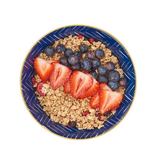 KitchenCraft Contrasting Blue Chevron and Spotty Ceramic Bowls thumbnail 2
