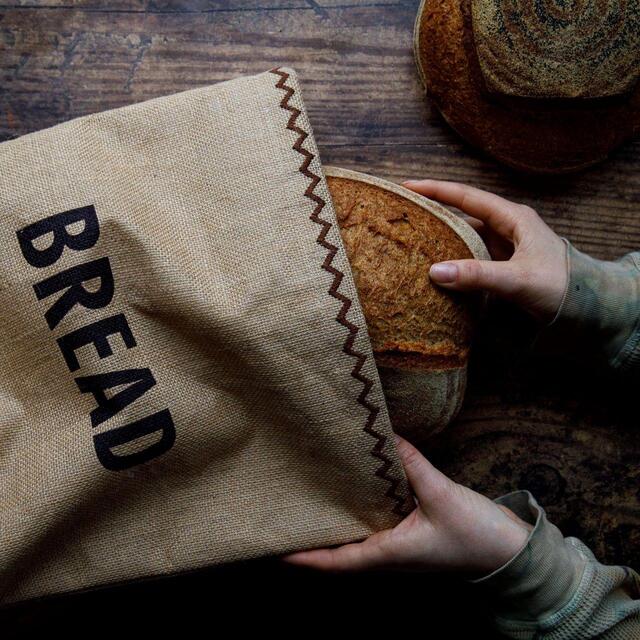 Natural Elements Hessian Eco-Friendly Bread Bag thumbnail 3
