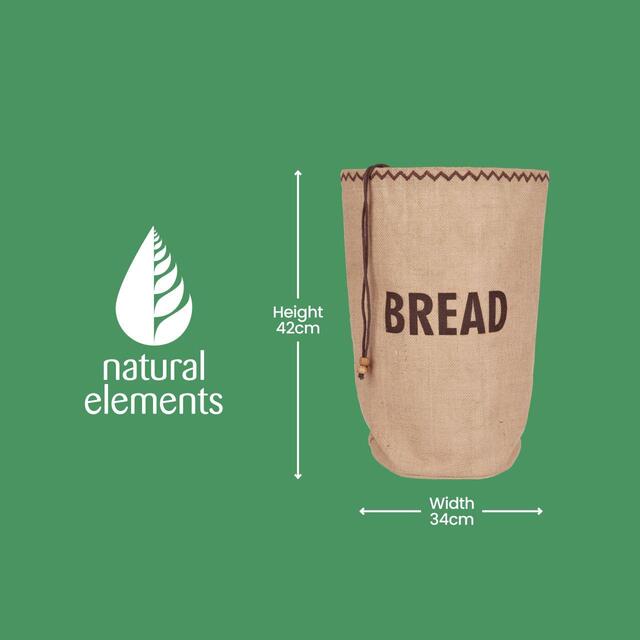 Natural Elements Hessian Eco-Friendly Bread Bag thumbnail 7