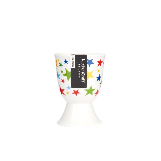 KitchenCraft Brights Stars Porcelain Egg Cup thumbnail 3