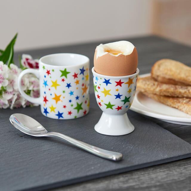 KitchenCraft Brights Stars Porcelain Egg Cup thumbnail 5