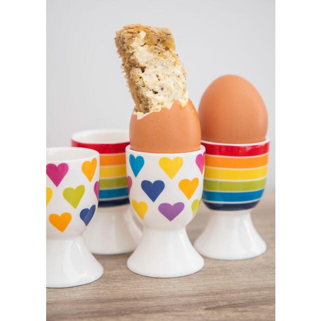 KitchenCraft 4-Piece Novelty Ceramic Egg Cup Set thumbnail 5