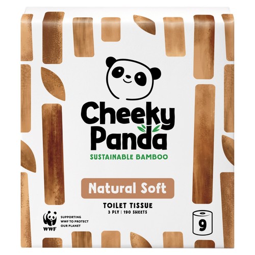 The Cheeky Panda Natural Colour Sustainable Bamboo Toilet Tissue