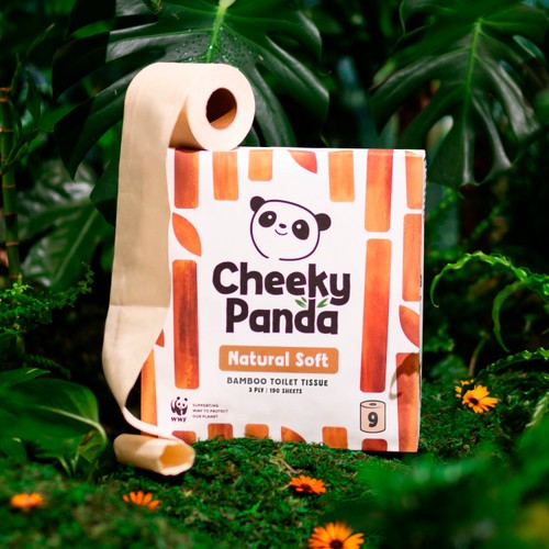 The Cheeky Panda Natural Colour Bamboo Toilet Tissue thumbnail 2