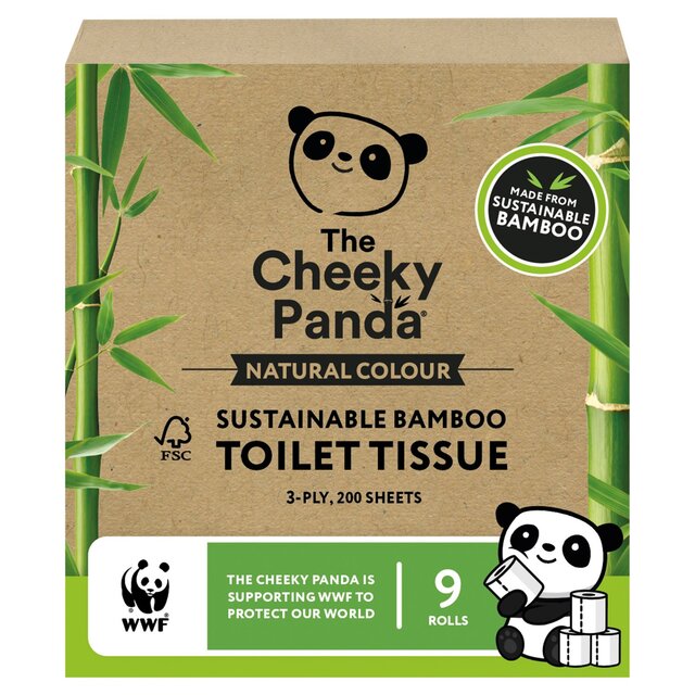 The Cheeky Panda Natural Colour Sustainable Bamboo Toilet Tissue