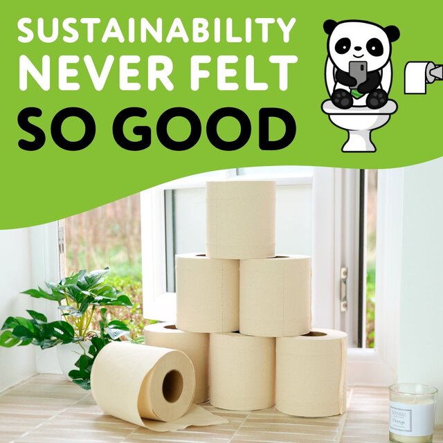 The Cheeky Panda Natural Colour Sustainable Bamboo Toilet Tissue thumbnail 2