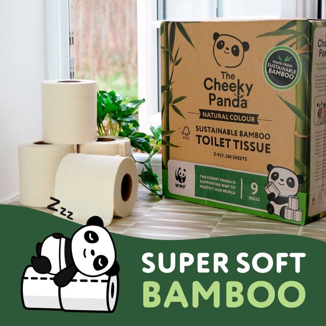 The Cheeky Panda Natural Colour Sustainable Bamboo Toilet Tissue thumbnail 6
