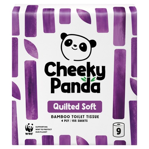 The Cheeky Panda Luxury Quilted Sustainable Bamboo Toilet Tissue