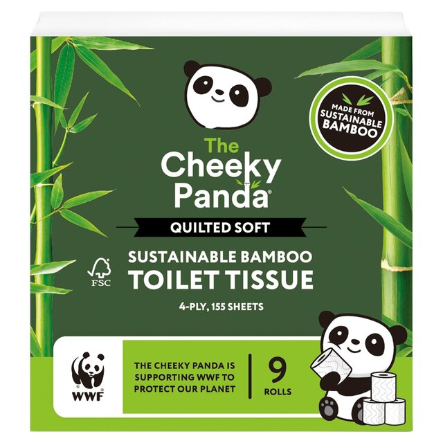 The Cheeky Panda Luxury Quilted Sustainable Bamboo Toilet Tissue