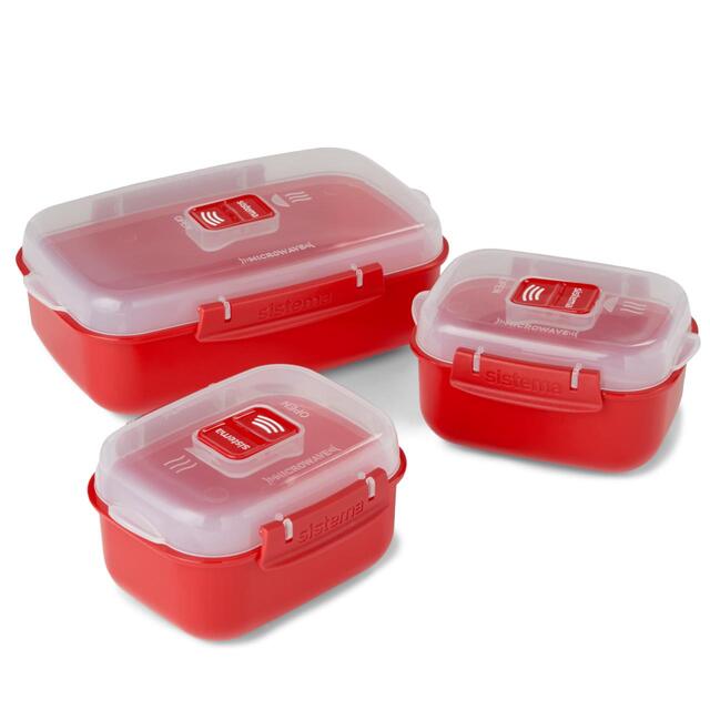 Sistema Microwave Heat & Eat Container Set 3 Pack