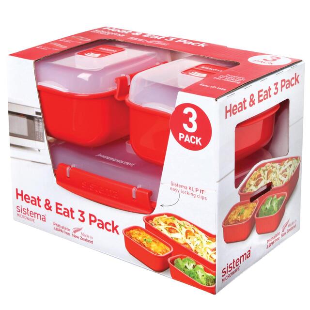 Sistema Microwave Heat & Eat Container Set 3 Pack thumbnail 2