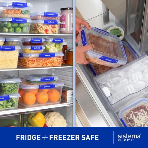 Sistema Klip It Plus 3.35L Containers 3 Pack Airtight Food Storage thumbnail 4