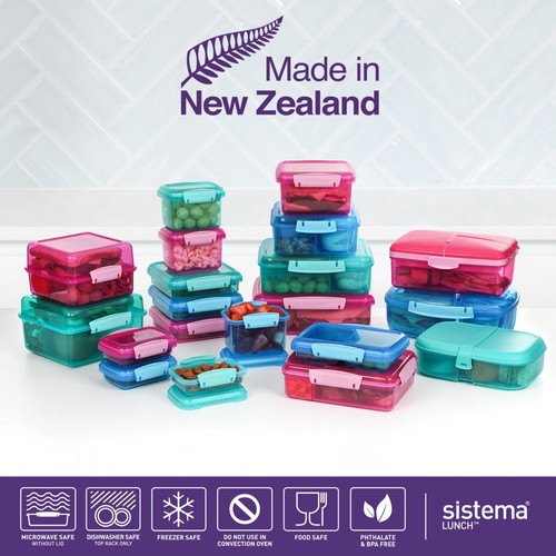 Sistema Lunch Containers 200ml 3 Pack Leakproof Storage thumbnail 7