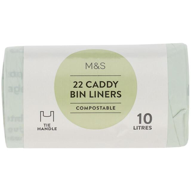 M&S 22 Caddy Bin Liners 10L