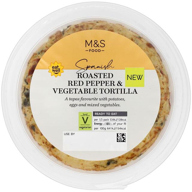 M&S Roasted Red Pepper & Vegetable Tortilla thumbnail 4