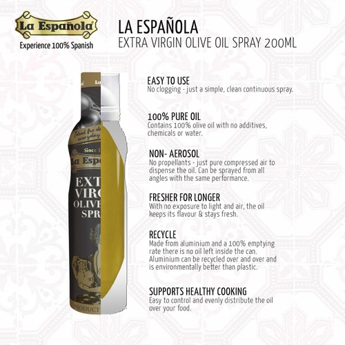 La Espanola Extra Virgin Olive Oil Spray thumbnail 4