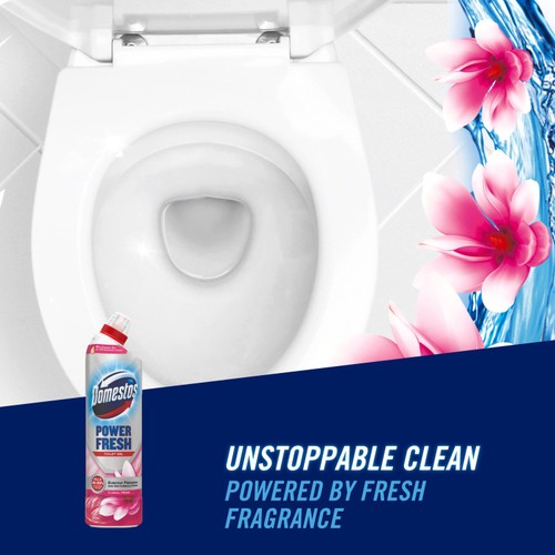 Domestos Power Fresh Gel Toilet Cleaner Floral Fresh thumbnail 5