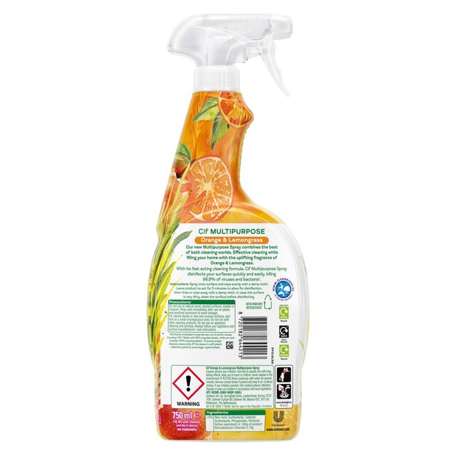 Cif Multipurpose Spray Orange & Lemongrass thumbnail 3