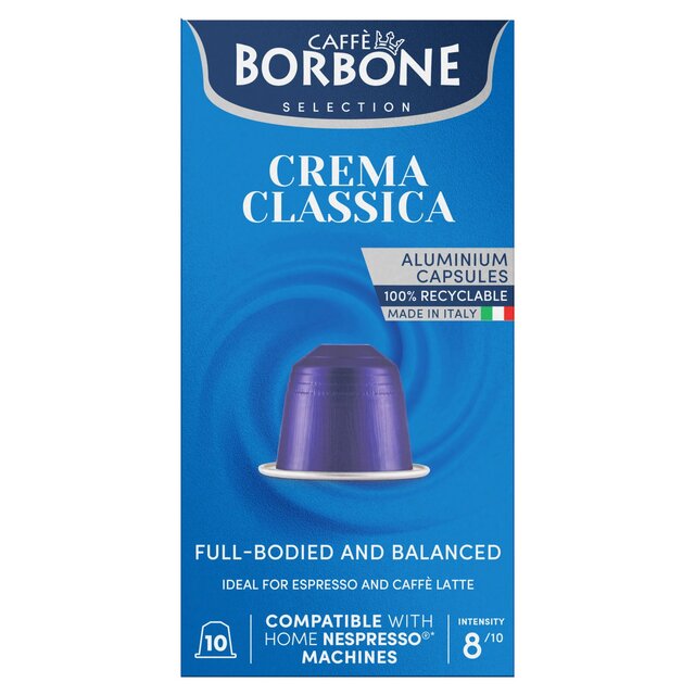 Caffe Borbone Crema Classica Intensity 8 Nespresso Compatible Capsules (10)