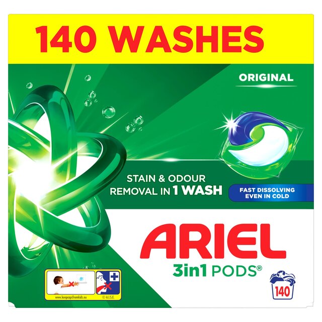Ariel Original Pods Washing Capsules 140 Washes