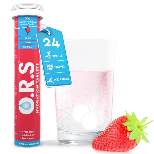 ORS Strawberry Hydration Tablets