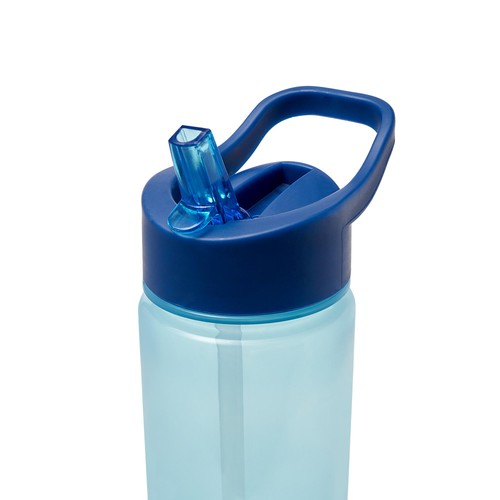 Polar Gear Personalised A-Z Sticker Water Bottle with Straw 600ml Navy thumbnail 4