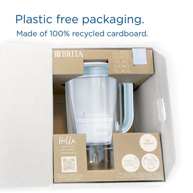 BRITA Glass Water Filter Jug Light Blue (2.5L) thumbnail 7