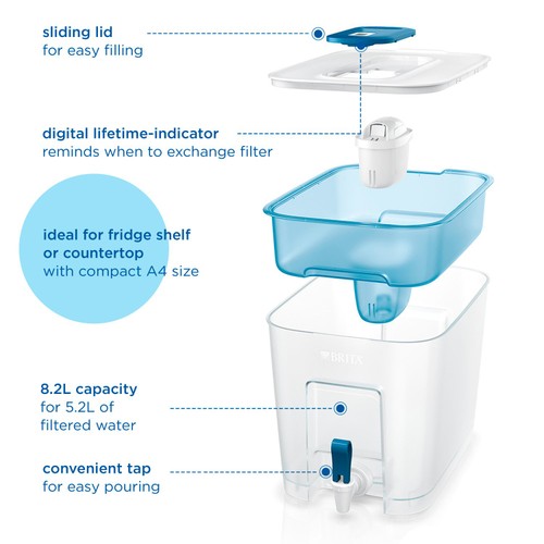 BRITA Flow XXL Water Filter Tank (8.2L)  thumbnail 3