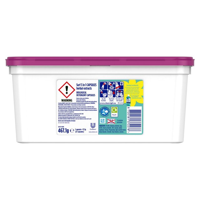 Surf Herbal Extracts 3 in 1 Washing Liquid Capsules 27 Wash thumbnail 3