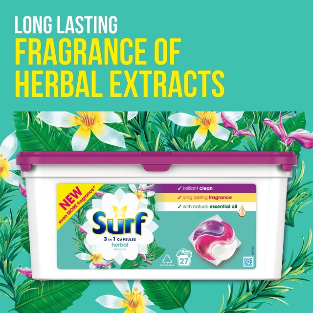 Surf Herbal Extracts 3 in 1 Washing Liquid Capsules 27 Wash thumbnail 7