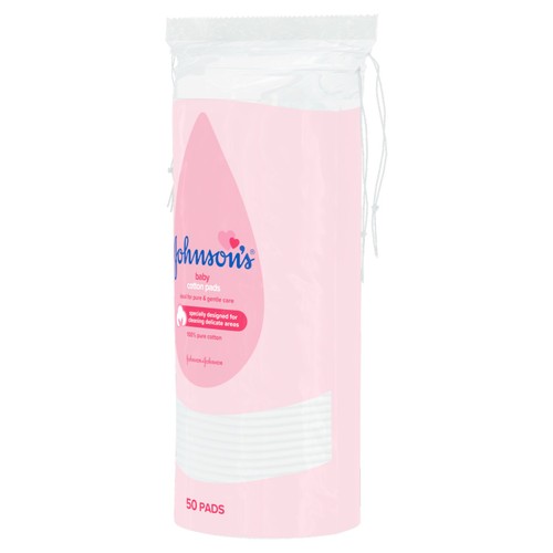Johnson's Baby Cotton Pads- 50 Pads thumbnail 3