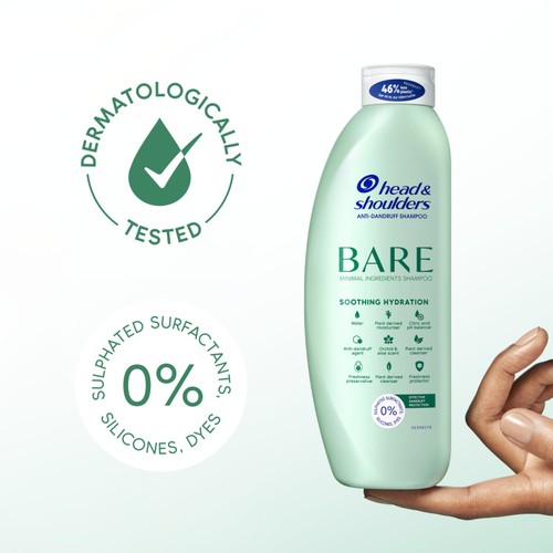 Head & Shoulders Bare Soothing Hydration Shampoo thumbnail 6