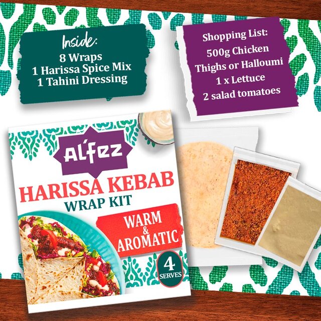 Al'Fez Harissa Kebab Wrap Kit thumbnail 2