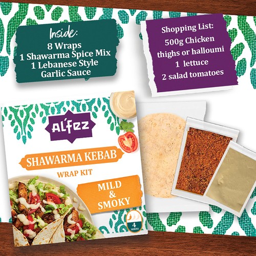 Al'Fez Shawarma Kebab Wrap Kit thumbnail 3