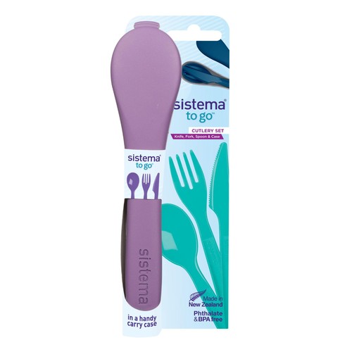 Sistema To Go Cutlery Travel Set Portable Reusable Utensils thumbnail 2
