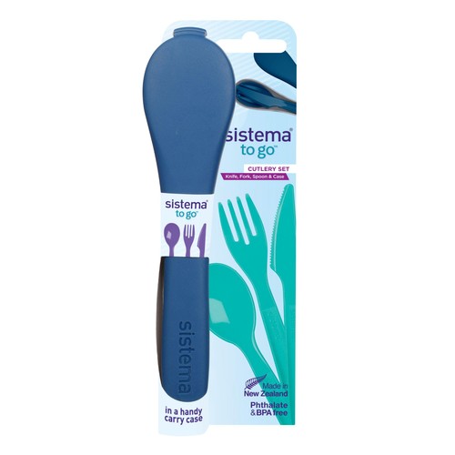 Sistema To Go Cutlery Travel Set Portable Reusable Utensils thumbnail 3