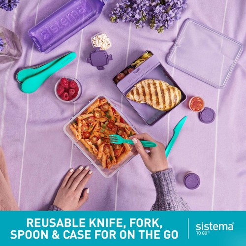 Sistema To Go Cutlery Travel Set Portable Reusable Utensils thumbnail 5