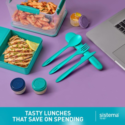 Sistema To Go Cutlery Travel Set Portable Reusable Utensils thumbnail 6