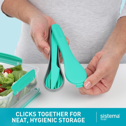 Sistema To Go Cutlery Travel Set Portable Reusable Utensils thumbnail 9