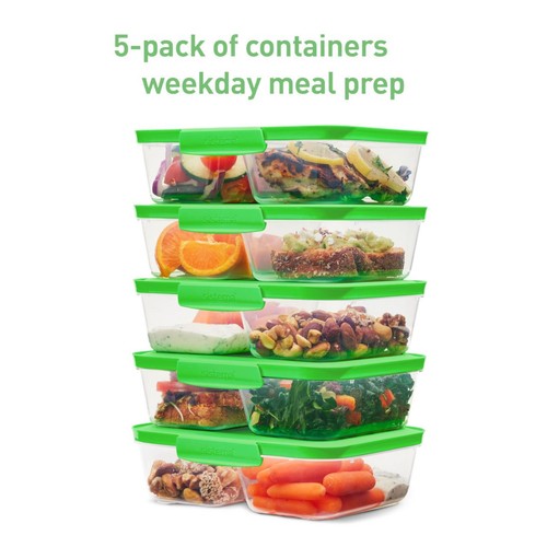 Sistema Nest It Meal Prep Containers 870ml 5 Pack Airtight thumbnail 2