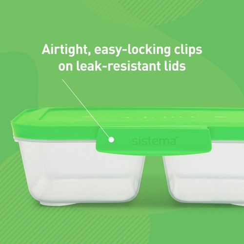 Sistema Nest It Meal Prep Containers 870ml 5 Pack Airtight thumbnail 3