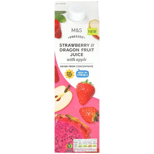 M&S Strawberry & Dragon Fruit Juice
