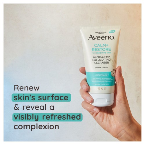 Aveeno Face Calm+Restore Gentle PHA Exfoliating Face Cleanser thumbnail 8