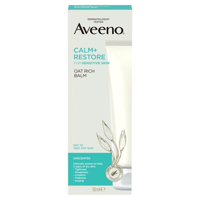 Aveeno Face Calm+Restore Oat Rich Balm Face Cream Moisturiser thumbnail 2