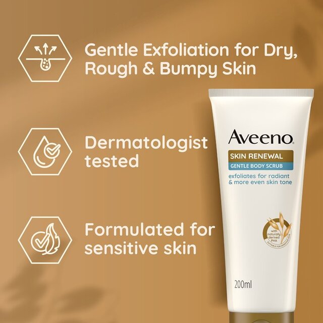 Aveeno Skin Renewal Gentle Body Scrub for Radiant Skin thumbnail 6