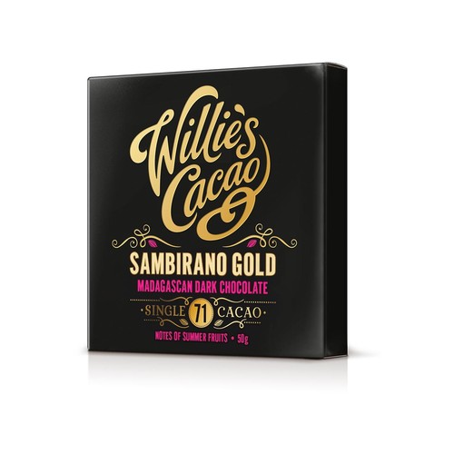 Willie's Cacao 71% Sambirano Dark Chocolate Bar Vegan